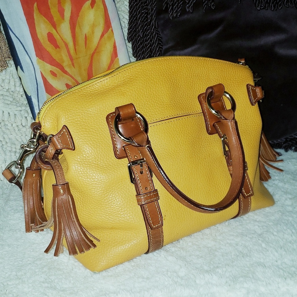 Dooney & Bourke Pebble Leather Satchel - Picture 3 of 9